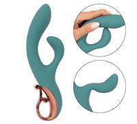 Rabbit Vibratore per punto G e clitoride Doppia stimolazione Dildo silicone