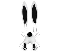 Rabbit Wreath Attachment - Cute Butt And Ears , Hangable Easter Front Door Wreath Attachment | Spring Holiday Front Door Wreaths Decor Home | Ideal For Indoor Wall & Party | Perfect For Farmhouse
