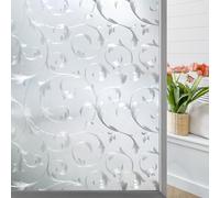 rabbitgoo Pellicola per Vetri Finestre-3D Fiore Decorativa,Autoadesive,Anti-UV 44.5x200cm