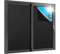 rabbitgoo Pellicola per Vetri Finestre Privacy 60x400cm, Pellicola Oscurante Vetri Auto Non-Adesiva con Griglia, Vetrofanie Privacy Finestre Anti-UV Nera Rimovibile per Ufficio, Bagno, Camera da Letto
