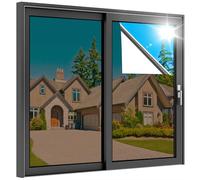 rabbitgoo Pellicola Specchio per Vetri Finestre 44.5x400cm Marrone Argento, Pellicola Oscurante Vetri Finestre Anti UV, Pellicole Privacy Unidirezionale Anti Sole e Calore Adatto per Ufficio Casa