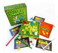 Rabbito - Un gioco per conigli invadenti - lanciare cubetti che spingono le carote e combattono! Un divertente gioco di legno a conduzione familiare per bambini o adulti dai 5 agli adulti