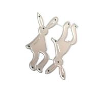 Rabbits Shape Cutting Dies Tree Shape Die Cut Templates Carbon Steel Cutting Dies for Scrapbooking Card Making Album Die Cut