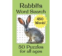 Rabbits Word Search: Easy to Read Rabbit Themed Word Searches with Rabbit Breeds, Habitats, Wild Rabbits and more. | 6 x 9 inches | 50 Puzzles | Fun Gift for Birthdays, Holidays, or Anytime