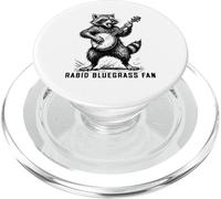 Rabid Bluegrass Fan Raccoon Banjo Player Retro PopSockets PopGrip per MagSafe