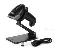 Rabitpos Scanner per codici QR con supporto pieghevole, scanner di codici a barre 1D 2D 2.4G wireless e connessione cablata USB, lettore di codici a barre CMOS portatile per magazzini, biblioteche