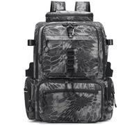Rabjen Zaino per attrezzatura da pesca, borsa da viaggio impermeabile da 45 l, con tasca superiore isolata