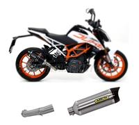 Racc+Terminale Arrow SThunder Allum Nero Fond Carb KTM DUKE 390 2017 2020