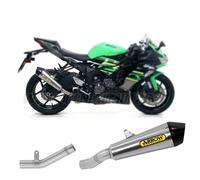 Racc+Terminale Arrow X-Kone Inox Fond Carb KAWASAKI ZX-6R 636 2019 2020