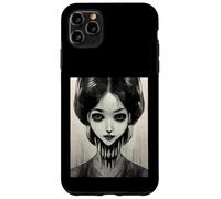 Raccapricciante arte di Halloween con occhi di donna, manga horror Custodia per iPhone 11 Pro Max