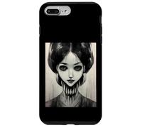 Raccapricciante arte di Halloween con occhi di donna, manga horror Custodia per iPhone 7 Plus/8 Plus