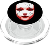 Raccapricciante Bambola Rotta Maschera Surreale Halloween PopSockets PopGrip per MagSafe