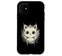 Raccapricciante Carino Gatto Horror Kawaii Gattino Grunge Estetica Custodia per iPhone 11