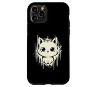 Raccapricciante Carino Gatto Horror Kawaii Gattino Grunge Estetica Custodia per iPhone 11 Pro