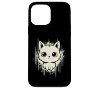 Raccapricciante Carino Gatto Horror Kawaii Gattino Grunge Estetica Custodia per iPhone 13 Pro Max