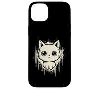 Raccapricciante Carino Gatto Horror Kawaii Gattino Grunge Estetica Custodia per iPhone 14 Plus