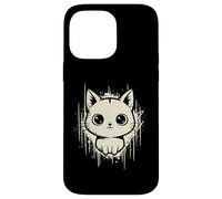 Raccapricciante Carino Gatto Horror Kawaii Gattino Grunge Estetica Custodia per iPhone 14 Pro Max