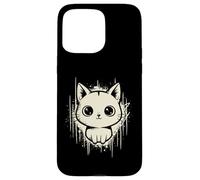 Raccapricciante Carino Gatto Horror Kawaii Gattino Grunge Estetica Custodia per iPhone 15 Pro Max