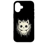 Raccapricciante Carino Gatto Horror Kawaii Gattino Grunge Estetica Custodia per iPhone 16