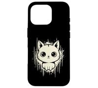 Raccapricciante Carino Gatto Horror Kawaii Gattino Grunge Estetica Custodia per iPhone 16 Pro