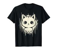 Raccapricciante Carino Gatto Horror Kawaii Gattino Grunge Estetica Maglietta
