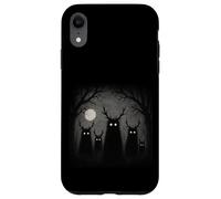 Raccapricciante Foresta Druidi Antlers Goth Grunge Horror Estetica Custodia per iPhone XR