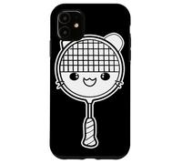 Racchetta da badminton in stile fumetto Custodia per iPhone 11