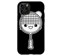 Racchetta da badminton in stile fumetto Custodia per iPhone 11 Pro