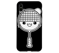 Racchetta da badminton in stile fumetto Custodia per iPhone XS Max