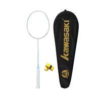 Racchetta da badminton professionale, A1 TAAN Carbon High Tension 5U Ultra-Light Set con cinghie e borsa per racchette 1915 Pro blu (Get Strung)