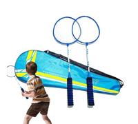 Racchetta da badminton | Set di ricambio per racchette da badminton leggere per 2 giocatori | Giochi da cortile leggeri, antiscivolo e robusti, per giochi di all'aperto, in giardino, in spia