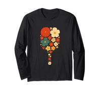 Racchetta da pickleball con design floreale, divertente, appassionati di sport e amanti della natura Maglia a Manica