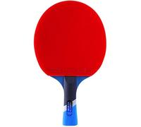 Racchetta da ping pong ad alte prestazioni, dotata di gomma a doppio attacco e custodia for il trasporto.