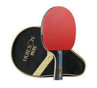 Racchetta da ping pong dinamica con gomma double face, struttura in legno a 7 strati, perfetta per i giovani giocatori (manico lungo)