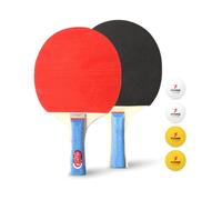 Racchetta da ping pong professionale, progettata ergonomicamente per una presa e un comfort ottimali, gomma ad alte prestazioni ad alta velo