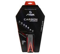 Racchetta da ping pong STIGA Carbon Advance Cybershape - Pala con 5+2 strati, 5 strati in legno e 2 in fibra di carbonio, punto dolce ampio e ottimizzato, gomma STAR Advance - per giocatori ambiziosi