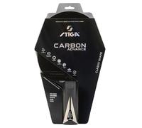 Racchetta da ping pong STIGA Carbon Advance - Pala con 5+2 strati, 5 strati in legno e 2 in fibra di carbonio, punto dolce ampio e ottimizzato, gomma STAR Advance - per giocatori ambiziosi