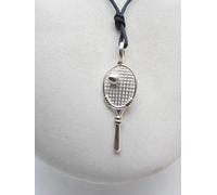 Racchetta da Tennis: Ciondolo in Argento 925 - Pendente Tennista - Padel -Gioco
