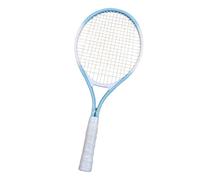 Racchetta da tennis con impugnatura antiscivolo, corde in nylon ad alta resistenza, per parco, spiaggia, giardino, blu e bianco