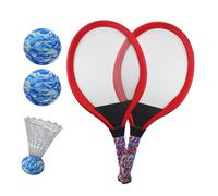 Racchetta da tennis e badminton, racchetta da badminton, per bambini, 1 paio di giochi educativi con palla e per parco giochi, genitori, bambini, interazione