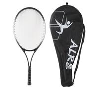 Racchetta da tennis leggera PolyGen con impugnatura ergonomica per uomini e donne nel gioco ricreativo, questa racchetta singola da 27 pollici consente un controllo della forza (Nera)