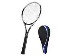 Racchetta da Tennis Per Principianti da 27 Pollici Per Adulti - Set di Racchette Singole Per Adulti Leggere Per Donne E Uomini con Borsa Per Il Trasporto(Nero)