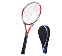 Racchetta da Tennis Per Principianti da 27 Pollici Per Adulti - Set di Racchette Singole Per Adulti Leggere Per Donne E Uomini con Borsa Per Il Trasporto(Rosso)
