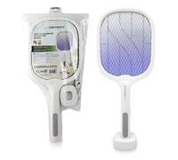RACCHETTA ELETTRICA RICARICABILE ESPERANZA UV BLASTER 3500V CON BASE DI RICARICA
