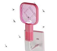 Racchetta scacciamosche elettrica - ABS 17 × 9,7 cm | Sterminatore portatile per mosche con funzione lampada 2 in 1, ricaricabile tramite USB, rete sicura a 5 strati, scacciamosche elettrico | Uso