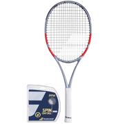 Racchetta Tennis Babolat Pure Strike 100 16/19 4-gen - grey/fluo strike + corda (3)