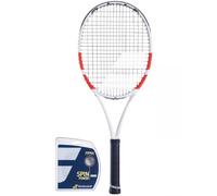 Racchetta Tennis Babolat Pure Strike 100 + corda - Bianco, Rosso, Nero (1)