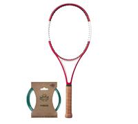 Racchetta Tennis Wilson RF 01 Pro Classic - red/white + corda (3)