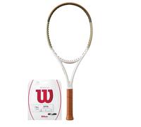 Racchetta Tennis Wilson Ultra 100 V5 Desert - brown/green/sand + corda (1)