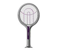 Racchetta Zapper con Testa Rotante, Ricaricabile, Elettrica, Ammazzamosche, Lampada Trappola per Zanzare e Insetti per Interni ed Esterni(Short Type)